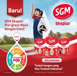 Penuhi Nutrisi si Kecil dengan SGM Eksplor Pro-gress Maxx
