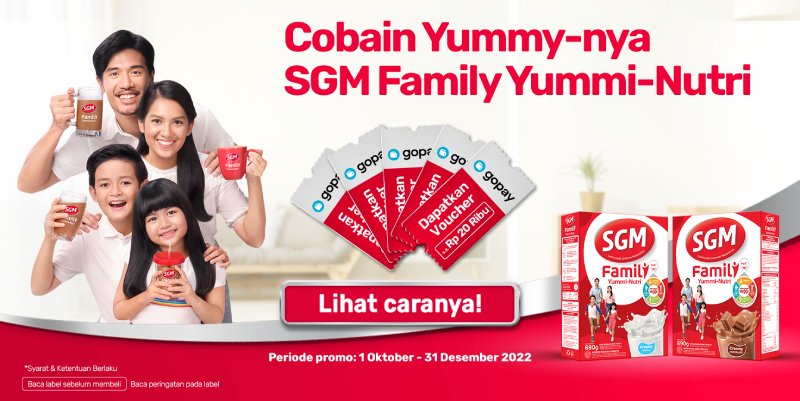 PROGRAM “Submit Pertama Kali SGM Family Dapat Gopay hingga Rp. 20.000,-”