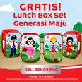 Promo National Gimmick Lunch Box Set Generasi Maju SGM Eksplor 